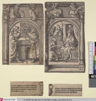 [Abner vor König David; Abner´s Messenger Before David; Afgezant van Abner knielt voor David]