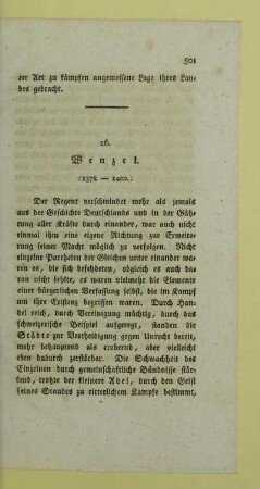 26. Wenzel. (1378-1400)