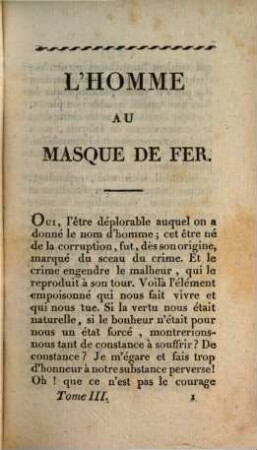 L'homme au masque de fer, 3