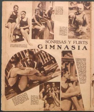 Sonrisas y flirts en la pileta de gimnasia y esgrima [Fotografías]