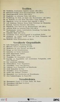 Verschiedenes (Nr. 728-765)