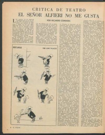 El señor Alfieri no me gusta : Crítica de teatro