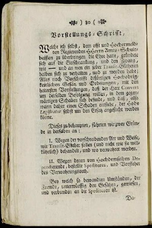 Vorstellungs-Schrifft.
