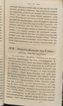 No. 3. Federico Baroccio von Urbino.