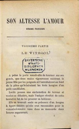 Son altesse l'amour : Drame parisien, 5