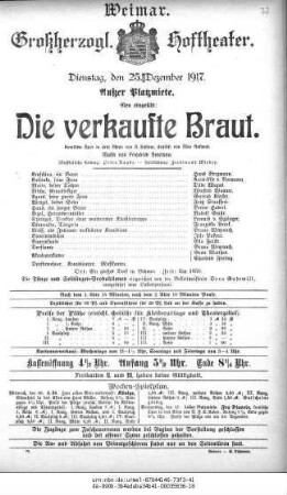 Die verkaufte Braut
