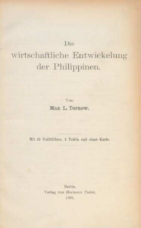 Die wirtschaftliche Entwicklung der Philippinen