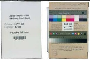 Entnazifizierung Wilhelm Vethake , geb. 11.10.1916 (Bohrer)
