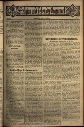 Dritte Ausgabe vom Sonntag, den 01. Mai 1932.