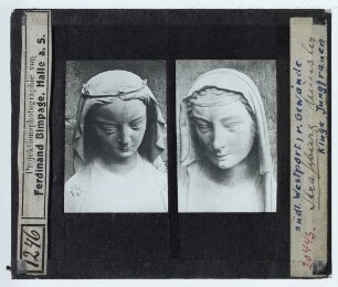 Straßburg, Münster : Südliches Westportal, rechtes Gewände, Kluge Jungfrauen
