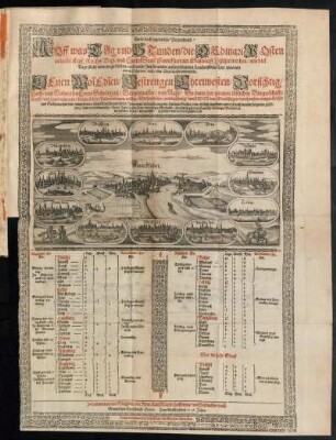 Kurtze doch eygentliche Verzeichnuß/ Auff was Tag und Stunden/ die OrdinariPosten in dieser Keys. Reichs- Wahl- und HandelStatt Franckfurt am Mayn/ aef[...]giget werden/ wie viel Tage solche under wegs bleiben/ auff welche Zeit sie wieder anhero kommen/ benebenst dem Tax/ was von einem Schreiben. Loht/ oder Untz bezahlt werden solle : Denen ... Herrn Schuldheiß/ Bürgermeister/ und Raht/ So dann der gantzen löblichen Bürgerschafft ... Dediciert/ und in Druck geben durch Johannen von den Birghden ... Hoffdiener/ und Postmeister ... Zum Beschluß des 1626. Jahrs