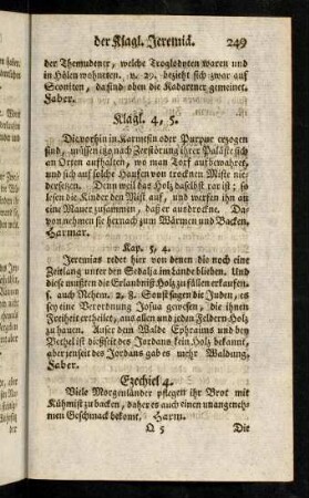 249-255, Klagl. Jeremiae; Ezechiel; Daniel