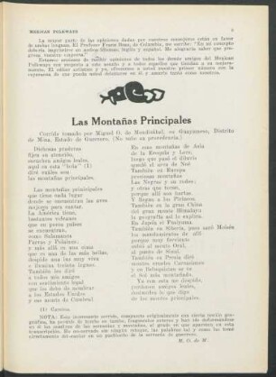 Las montañas pricipales