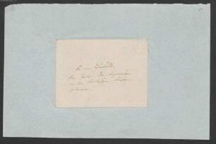 Alexander von Humboldt (1769 - 1859) Autographen: Briefe von Alexander von Humboldt an verschiedene Adressaten - BSB Autogr.Cim. Humboldt, Alexander von, 35. Alexander von Humboldt (1769 - 1859) Autographen: Brief von Alexander von Humboldt an N. N. - BSB Autogr.Cim. Humboldt, Alexander von.35