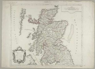 L'Ecosse divisée en Shires ou Comtés