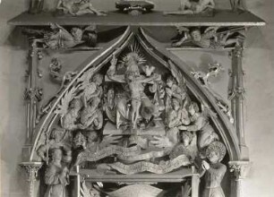 Annaberg-Buchholz. Sankt Annenkirche. Schöne Tür (1512; H. Witten). Bogenfeld