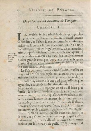 Chapitre III. De la fertilité du Royaume de Tunquin