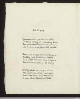 Ein hingang : [SW II: H2(Hymnen)]; [SW II, S. 19/105]