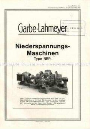 Niederspannungs-Maschinen