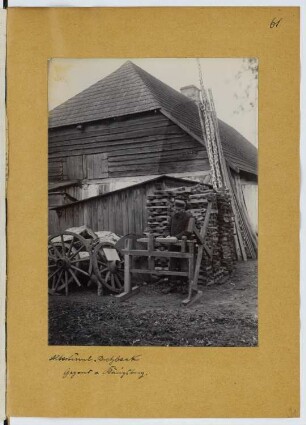 Dreschbank, Königsberg: Ansicht (aus: Skizzen- und Fotoalbum 20)