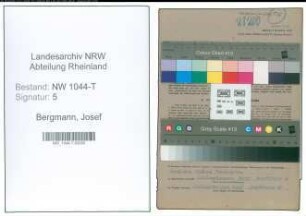 Entnazifizierung Josef Bergmann , geb. 05.12.1907 (Bauingenieur)