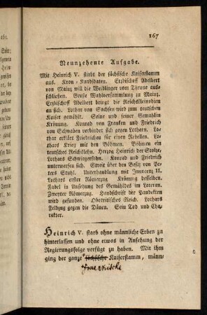 167-180, Neunzehnte Aufgabe.
