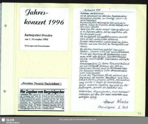 Jahreskonzert 1996 im Kulturpalast Dresden am 3. November 1996