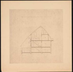 Wohnhaus Fritz Steinert, Krefeld: Schnitt 1:50 (von Inv.Nr. 4949)