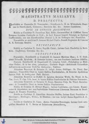 Magistratus Marianus.
