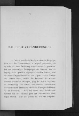 Bauliche Veränderungen