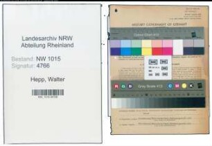 Entnazifizierung Walter Hepp , geb. 29.11.1910 (Bauunternehmer)