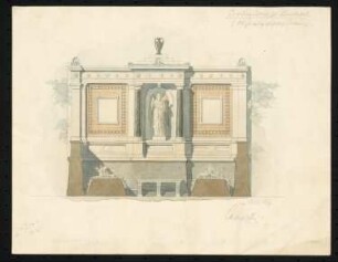 Erbbegräbnis Borchert auf dem St. Matthäus-Kirchhof, Berlin-Schöneberg: Aufriss