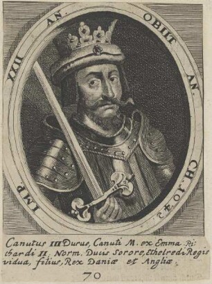 Bildnis von Canutus III., König der Dänen