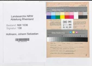 Entnazifizierung Johann Sebastian Hofmann , geb. 01.06.1902 (Kaufmaennischer Angestellter)