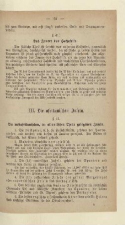 III. Die afrikanischen Inseln