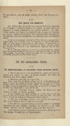 III. Die afrikanischen Inseln