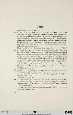 Varia (Nr. 523-552)
