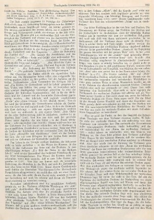 901-903 [Rezension] Stählin, Wilhelm, Symbolon