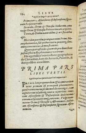 194-239, Prima Pars Libri Tertii