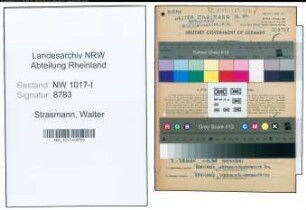 Entnazifizierung Walter Strasmann , geb. 01.02.1910 (Schreinermeister)