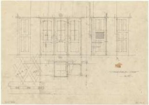 Döllgast, Hans; München - Au; Kath. Pfarrkirche Maria Hilf - Grundrisse; Ansichten