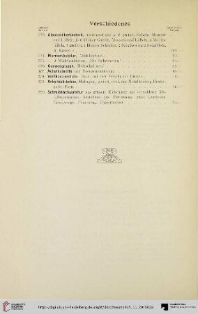 Verschiedenes (Nr. 373-380)