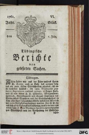 [VI.-IX. Stück] (Februar 1761)