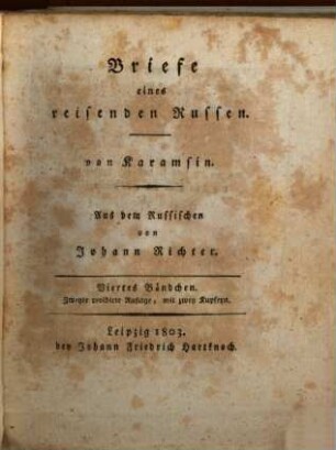 Briefe eines reisenden Russen, 4
