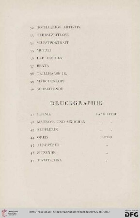 Druckgraphik (Nr. 41-64)