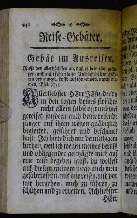 Reise-Gebäter.