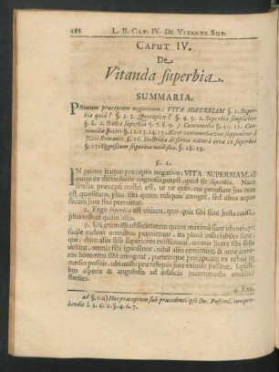 Caput IV. De Vitanda superbia.
