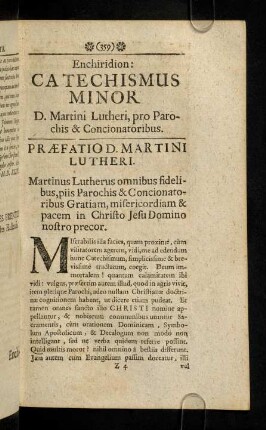359-389, Enchiridion: Catechismus Minor