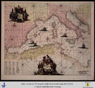 Occidentalior tractus maris Mediterranei. Wester gedeelte van de Middellandse zee.