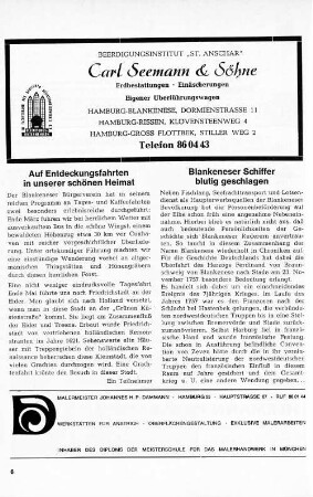 Blankeneser Schiffer blutig geschlagen